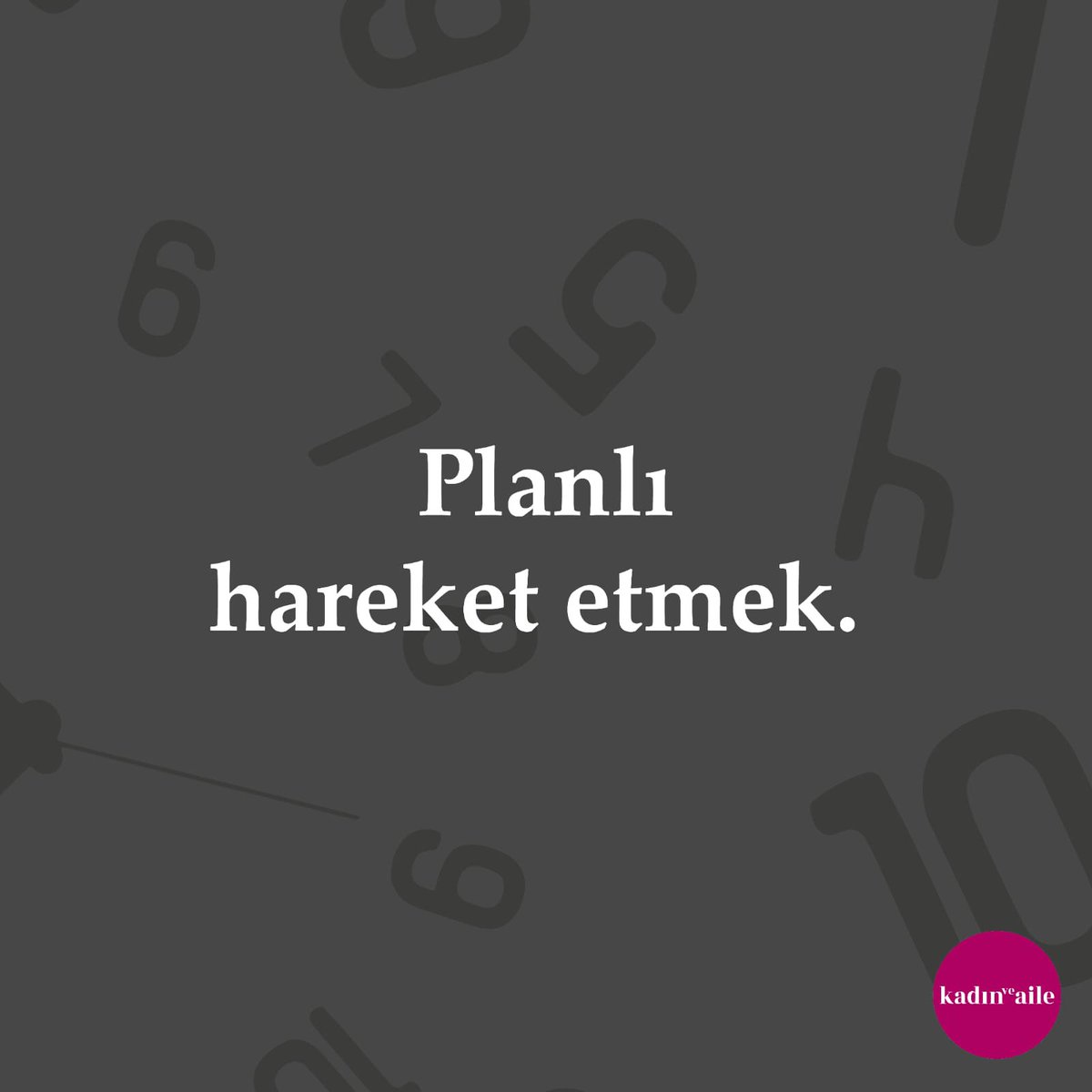 kadinveaile_com's tweet image. “Çok şey yapmak istiyorum fakat zaman yetmiyor.” Özellikle biz kadınların belki de en çok yakındığı durumlardan biri de bu.

Kadın ve Aile ekibi olarak bu konuyu araştırmacı yazar Serpil Özcan’a sorduk.

#zaman #planlama #plan #düzenli