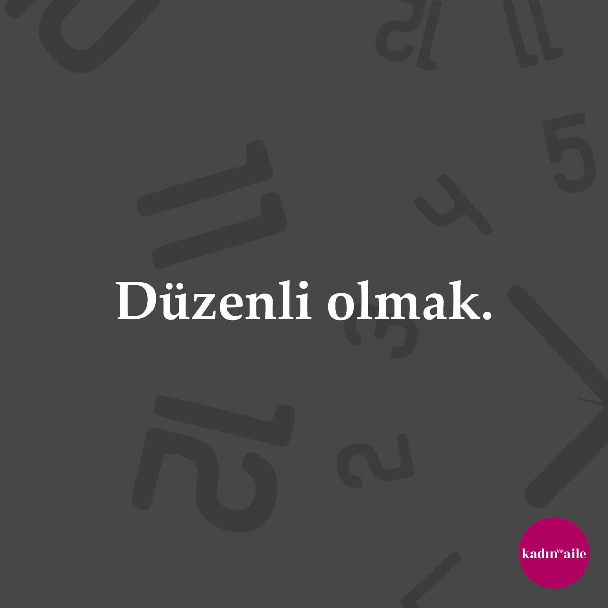 kadinveaile_com's tweet image. “Çok şey yapmak istiyorum fakat zaman yetmiyor.” Özellikle biz kadınların belki de en çok yakındığı durumlardan biri de bu.

Kadın ve Aile ekibi olarak bu konuyu araştırmacı yazar Serpil Özcan’a sorduk.

#zaman #planlama #plan #düzenli