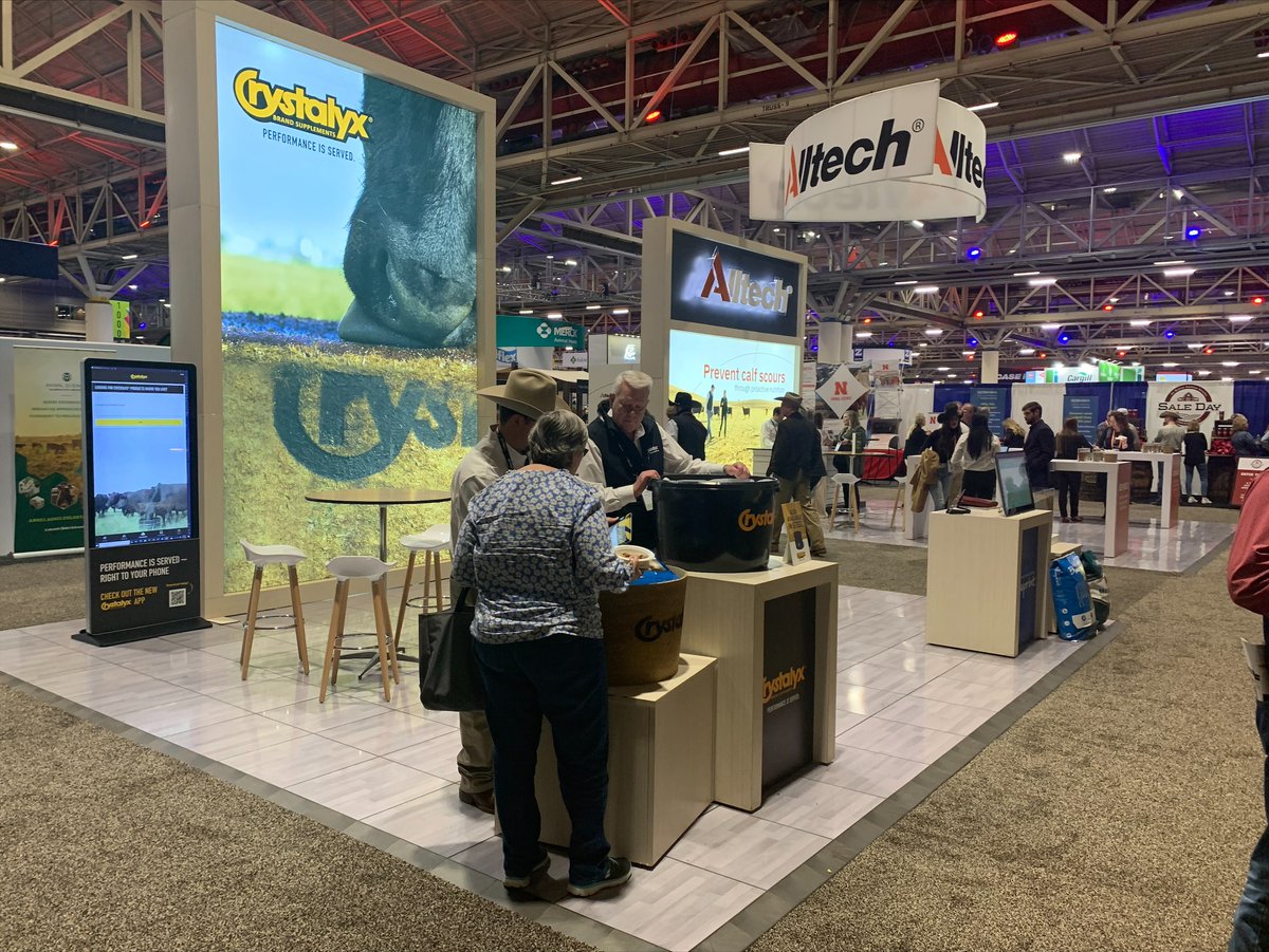 mpl17's tweet photo. Amazing to virtually connect our global team w/the NCBA trade show in New Orleans. Dr. Shelby Roberts &amp; Tyler Melroe joined us to share how Blueprint® is driving returns for ranchers while advancing our #PlanetofPlenty vision. Learn more: https://t.co/ExSFjzX82R https://t.co/pKZyrEQL8m