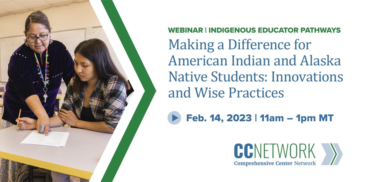 On 2/14: Learn about designing systems to open pathways for Native educators, including alternative licensure pathways. Register today! wested.zoom.us/meeting/regist… @CompCenterNet @WestEd #NativeEd #EdEquity #TeacherPrep #TeacherDiversity