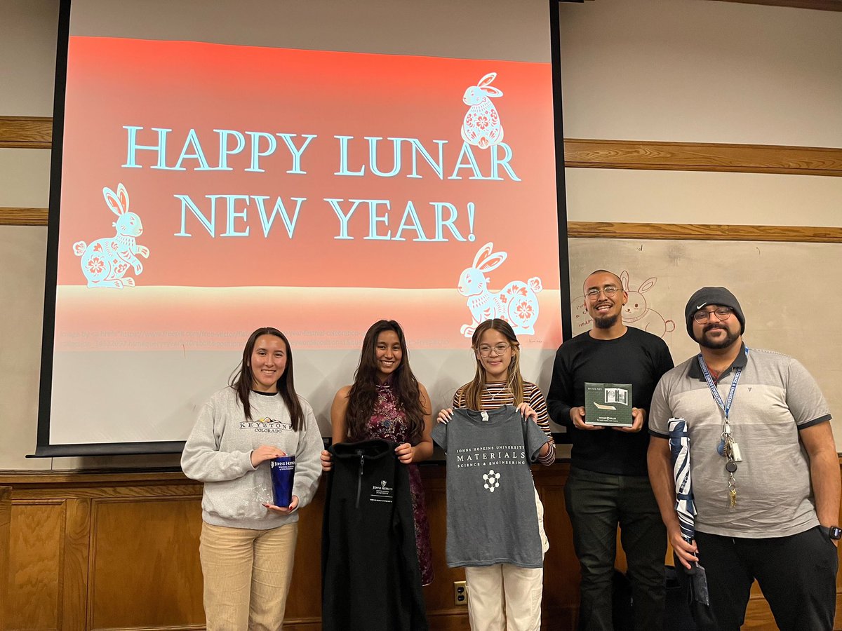 JHUMGS's tweet photo. Last Friday, MGS hosted 2023 lunar new year celebration with good food and fun trivia. Hope everyone learned something new about the year of Rabbit (or cat)! https://t.co/X0wfGddHaM