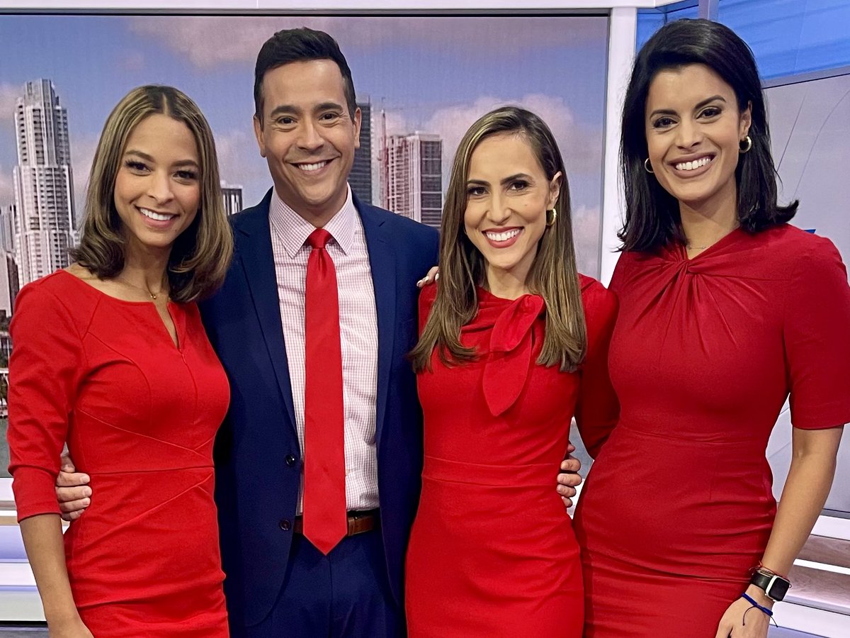 Got your #red on? It’s National #WearRedDay! Did you know that heart disease and stroke kill 1 in 3 women? We are wearing red to help raise awareness about heart disease in women and help save lives. #NBC6 #GoRedForWomen #Heart #HeartHealth #GoRedSFL