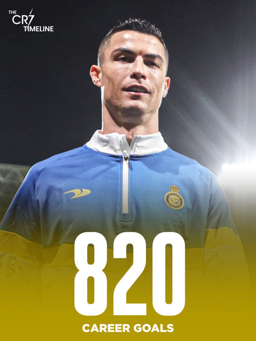 The cr7 timeline on twitter cristiano ronaldo has now scored 820