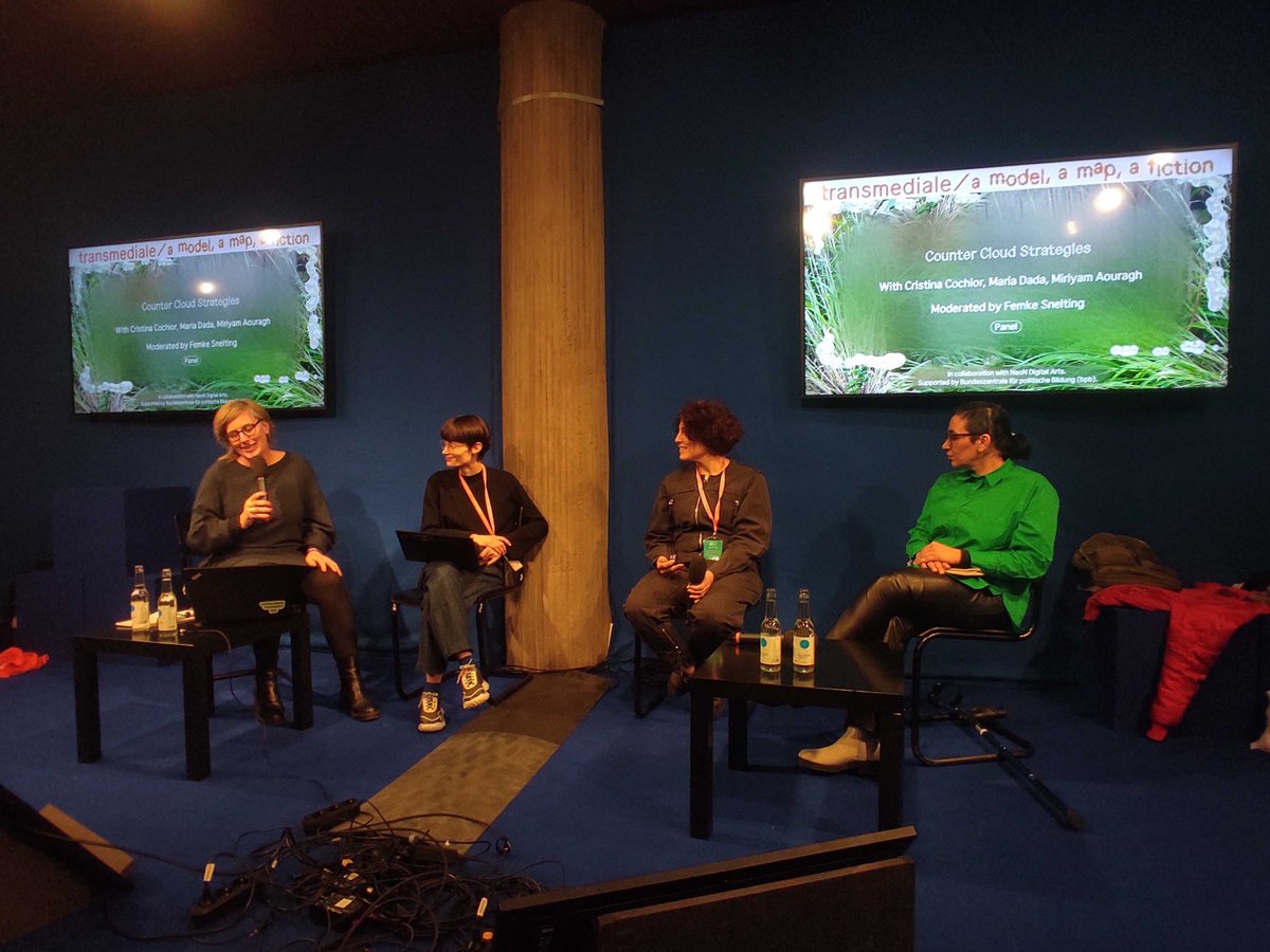Counter Cloud Strategies propose trans*feminist practices that reclaim the possibilities for organising collective life

Join the panel with <a href="/clcochior/">Cristina Cochior | @ccl@post.lurk.org</a>, <a href="/MariaDada/">Maria Dada</a>, and Miriyam Aouragh, moderated by Femke Snelting

In collaboration with <a href="/weareneon/">NEoN Digital Arts</a>

►2023.transmediale.de/en/stream