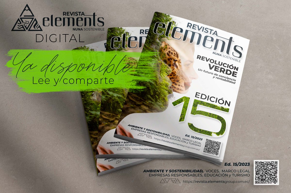 revistaelements's tweet photo. ¡Ya está disponible nuestra revista digital en su edición XV!
Lee el especial sobre "Sistema B, el movimiento que revoluciona al mundo empresarial" y artículos sobre ambiente, sostenibilidad, género e iniciativas. 📲 Ingresa aquí:
https://t.co/kQqnnDvE7I
#revistaelements https://t.co/B7Ba8u4MR9