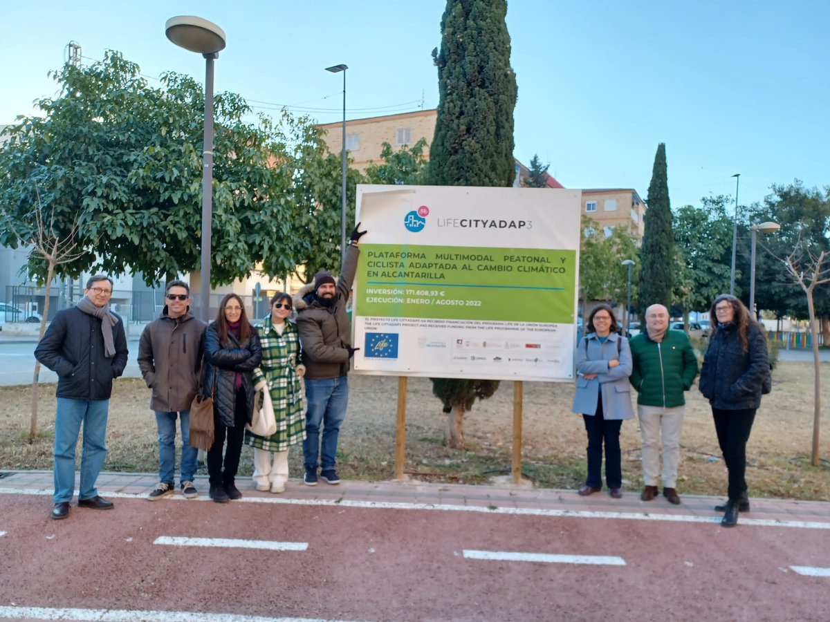 LIFECITYAdap3's tweet photo. El equipo #CityAdaP3 ha realizado una nueva ruta por los municipios integrantes para conocer la evolución de las acciones piloto para la adaptación al #CambioClimático. https://t.co/i6dHWeFtyh