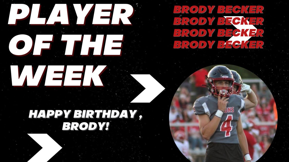 Happy Birthday ⁦<a href="/brody_becker4/">Brody Becker</a>⁩ ! 
“QB1” is also our POTW for last week, 1/23-1/28. Brody came in and played tough and physical on both ends, taking charges, ripping down offensive rebounds and didn’t miss a single shot in the paint all week. 💪🏼