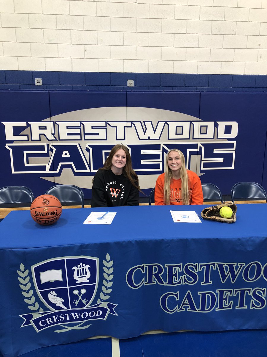 Hey <a href="/WartburgKnights/">Wartburg Athletics</a> <a href="/WartburgCollege/">Wartburg College</a> we have some amazing young women coming your way!  Congratulations Britain and Olivia! #BeOrange #WorthIt <a href="/Crestwood_SB/">Crestwood Softball</a> <a href="/Crestwoodcadets/">Crestwood Speed and Strength</a> <a href="/The_Duke45/">Justin Denner</a>