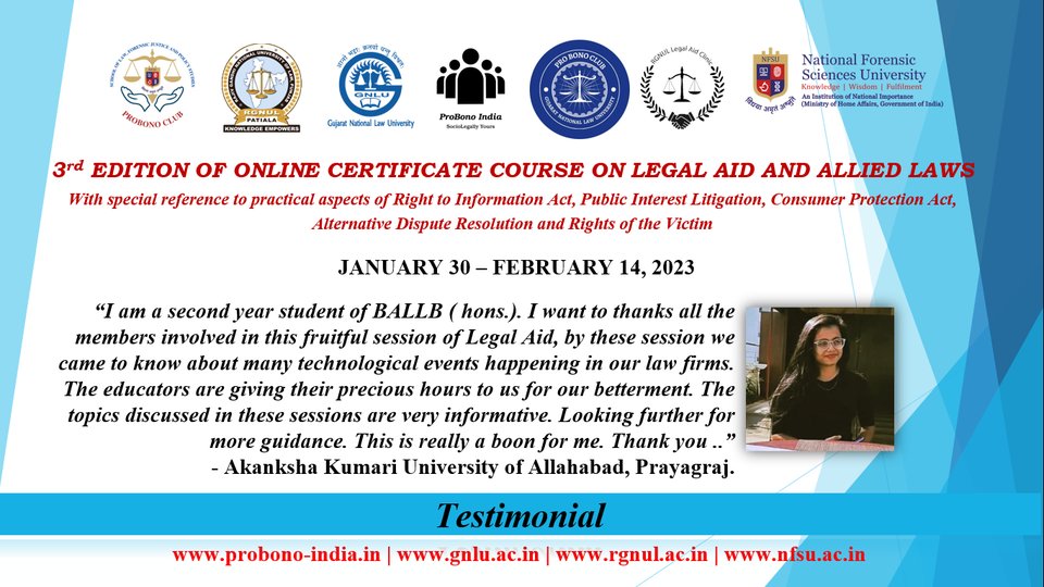 probonoindia's tweet photo. #testimonial https://t.co/gz4MpxTZga