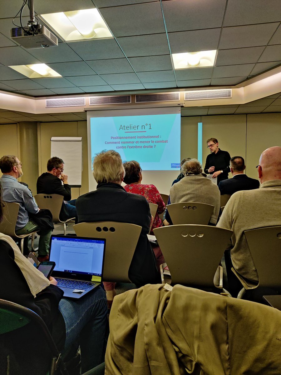 Atelier avec les responsables fédéraux de la Ligue de l'enseignement @weblaligue sur comment communiquer mais aussi comment jouer notre rôle de mouvement d'éducation populaire et mouvement d'idées dans le combat contre l'extrême droite !

Échanges riches et intéressants !
