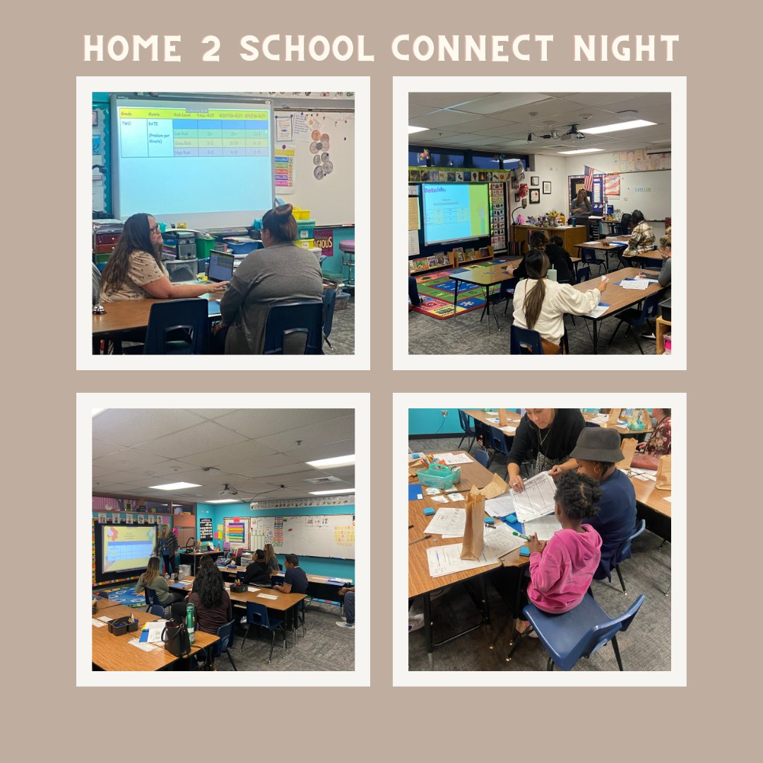 Thank you Gilbert El families for attneding our mid-year check in at the Home 2 School Connect Night!