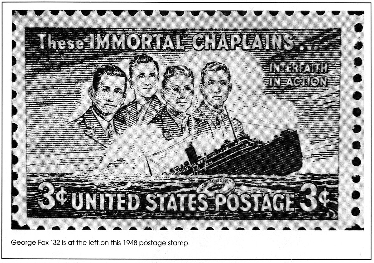 IWU_AlumniAssoc's tweet image. On this date 80 years ago, IWU alum George Fox &apos;32 was one of four chaplains who gave his own life to save others during the sinking of the Dorchester. He was posthumously awarded the Purple Heart and Distinguished Service Cross.