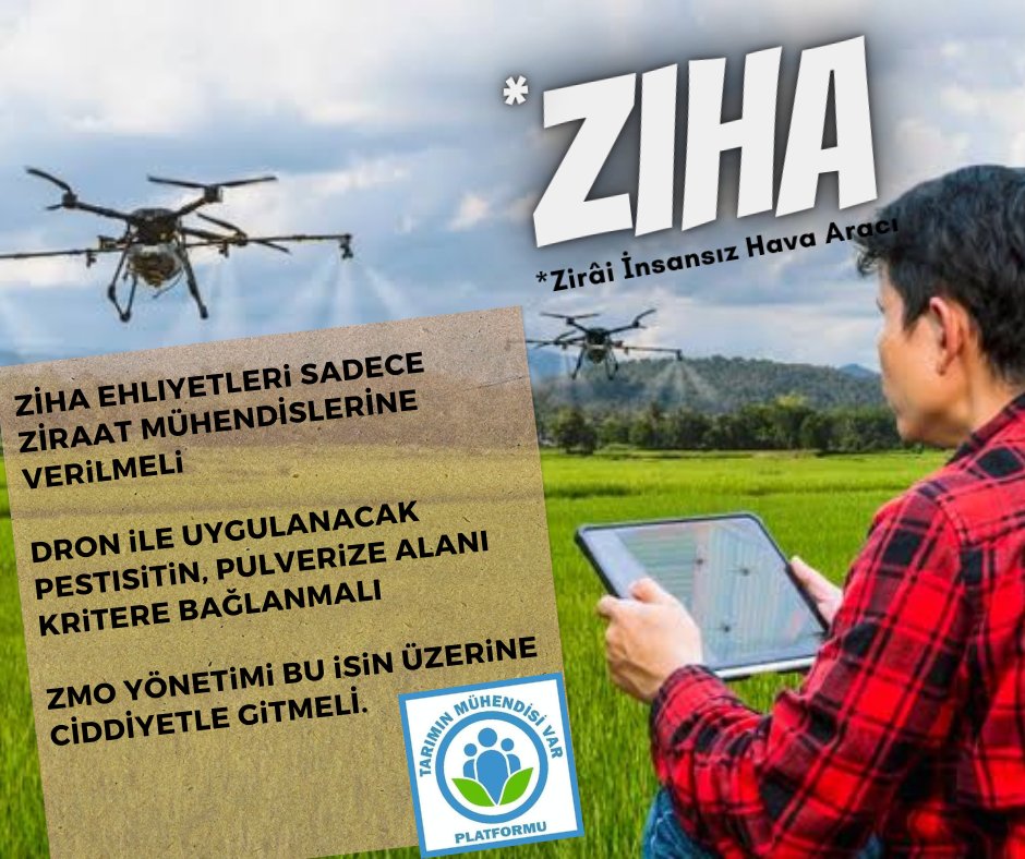 tariminmuhvar's tweet photo. Önüne gelen ZİHA ehliyeti alıyor! 'HERKES ALIYOR MÂDEM, ZİRAAT MÜHENDİSLERİNE DE VERELİM' anlayışını şiddetle REDDEDİYORUZ. ZİHA programları Sadece ZİRAAT MÜHENDİSLERİ denetiminde olmalı. ZMO yönetimi, lütfen burada olsun işe yara.! #tmmozmo #zmo #ziha #ziraidron @zmoistsb https://t.co/Xsbqo0kj7S
