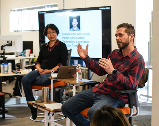 DustyRobotics's tweet photo. Big thanks to Justin Porter for stopping by #Dusty HQ to share insight into how our #FieldPrinter system helped @TruebeckConst shave weeks off their #construction schedule on a complex project. Valuable learning opportunity for our entire team!  #getdusty #DustyRobotics #BIM https://t.co/ankWWdR9Rg