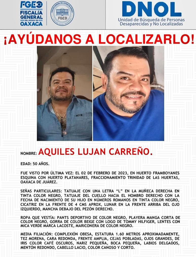 OaxConfidencial's tweet photo. Encuentran torturado y muerto a Aquiles Luján Carreño, socio de un abogado de apellido Meixueiro q preside la Barra de abogados. El occiso había sido acusado por despojar terrenos y camionetas de lujo con el apoyo jurídico del abogado; en el mundo jurídico se sabían sus nexos https://t.co/ElyVktm8hz