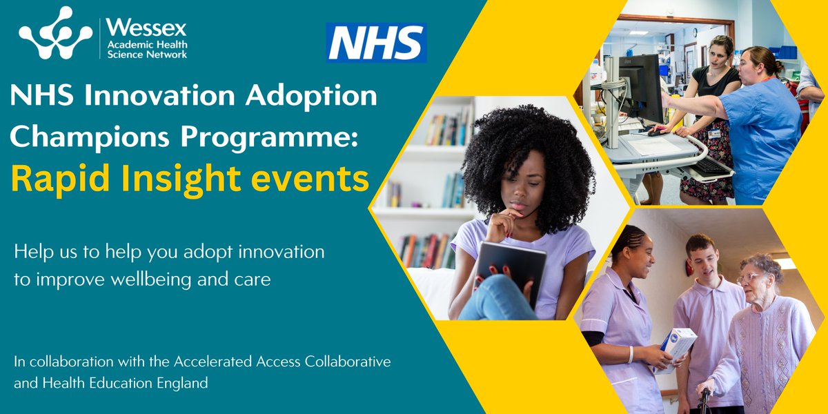 What skills do health and care staff need to adopt great ideas and improve patient outcomes? 

Join a 1hr rapid insight event &amp; shape a national training &amp; support programme: eventbrite.co.uk/e/520281555137 
<a href="/NHSuk/">NHS</a> @AACInnovation @NHS_HealthEdEng @HEE_TEL @AHSNNetwork