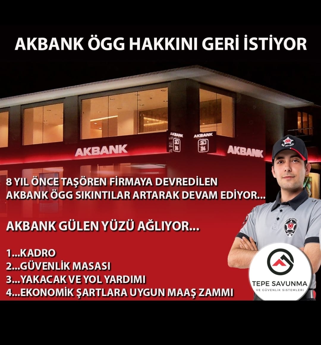 #AkbankÖGGHaklarınıİstiyor #SuzanSabancıDinçer #HakanBinbaşgil #EyüpEngin #AhmetFuatAyla #YamanTörüner #EmreDerman
#ProfÖzgürDemirtaş <a href="/Akbank/">Akbank</a> <a href="/AkbankDestek/">Akbank Destek</a> <a href="/paramedya/">ParaMedya</a> <a href="/remzi_ozdemir/">Remzi Özdemir</a> <a href="/haber_guvenlik/">Özel Güvenlik Haber</a> <a href="/FisekHanife/">Hanife Fişek</a>