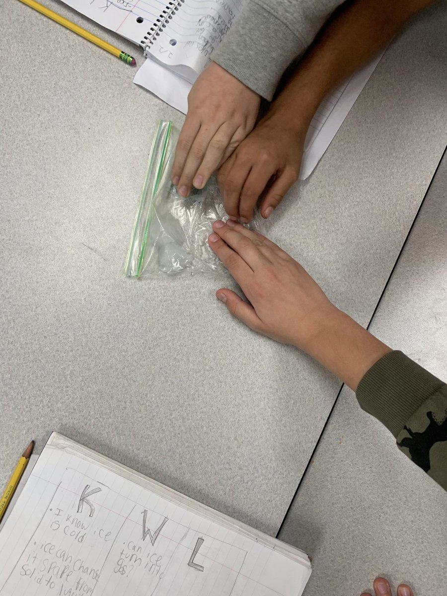 Had fun today trying to change the composition of matter using ice cubes!!! Learned a lot about how heat can change a solid into a liquid! <a href="/HortonsCreekES/">Hortons Creek ES</a> #hawksdoitdifferent 🧊
