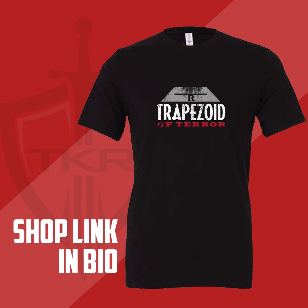 🏀 Might be at @TheGarden this weekend, but the #trapezoidofterror is always 🏡🔥

BRAND NEW @RutgersRivals tee now available ⚔️🛡️at knightanddayapparel.com 

#knightandday #tailgate #rutgers #basketball