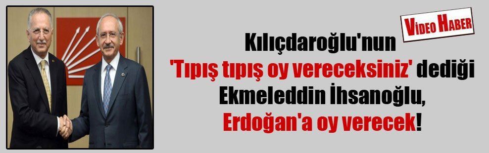 <a href="/mkirikkanat/">Mine G. Kırıkkanat</a> <a href="/kilicdarogluk/">Kemal Kılıçdaroğlu</a> <a href="/iyiparti/">İYİ Parti</a> Kılıçdaroğlu'nun amacı ülkeye ikinci bir "Ekmeleddin faciası" yaşatmak mı? Önceki CB seçiminde Kılıçdaroğlu'nun "Tıpış tıpış gidip Ekmeleddin'e oy vereceksiniz" dediği Ekmeleddin, Tayyip Erdoğan'a oy vermişti.