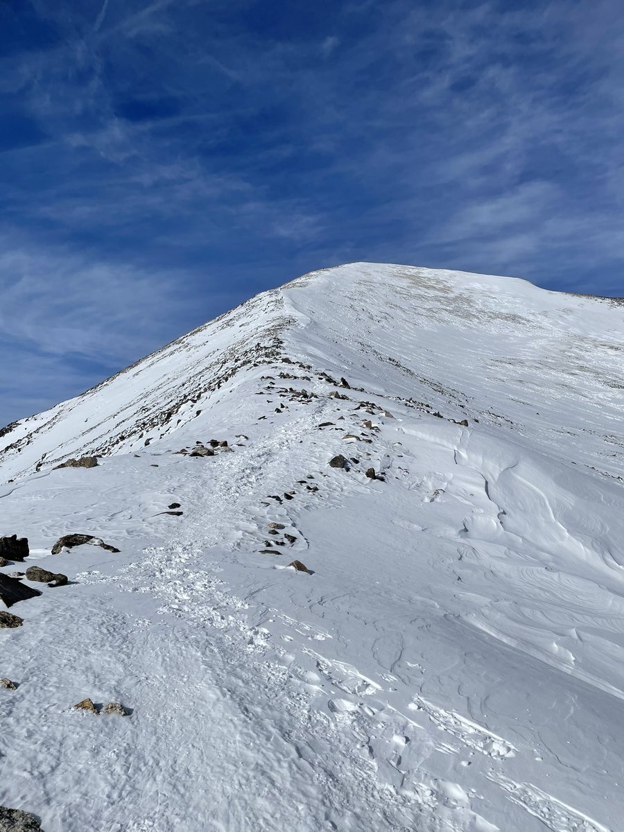 LungCancerDr's tweet photo. Quandary Peak Winter Ascent.  Summit 14,272 feet https://t.co/5jEJmPyrb9