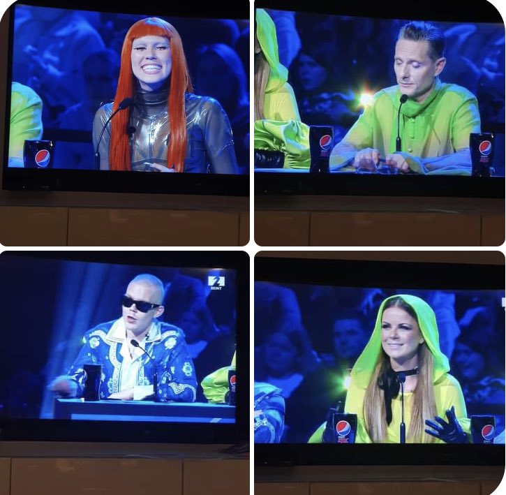 Þegar dómarakvartettinn í #idolið prjónaði yfir sig í fatavali og leit út eins og persónur úr Star Trek. #LessIsMore