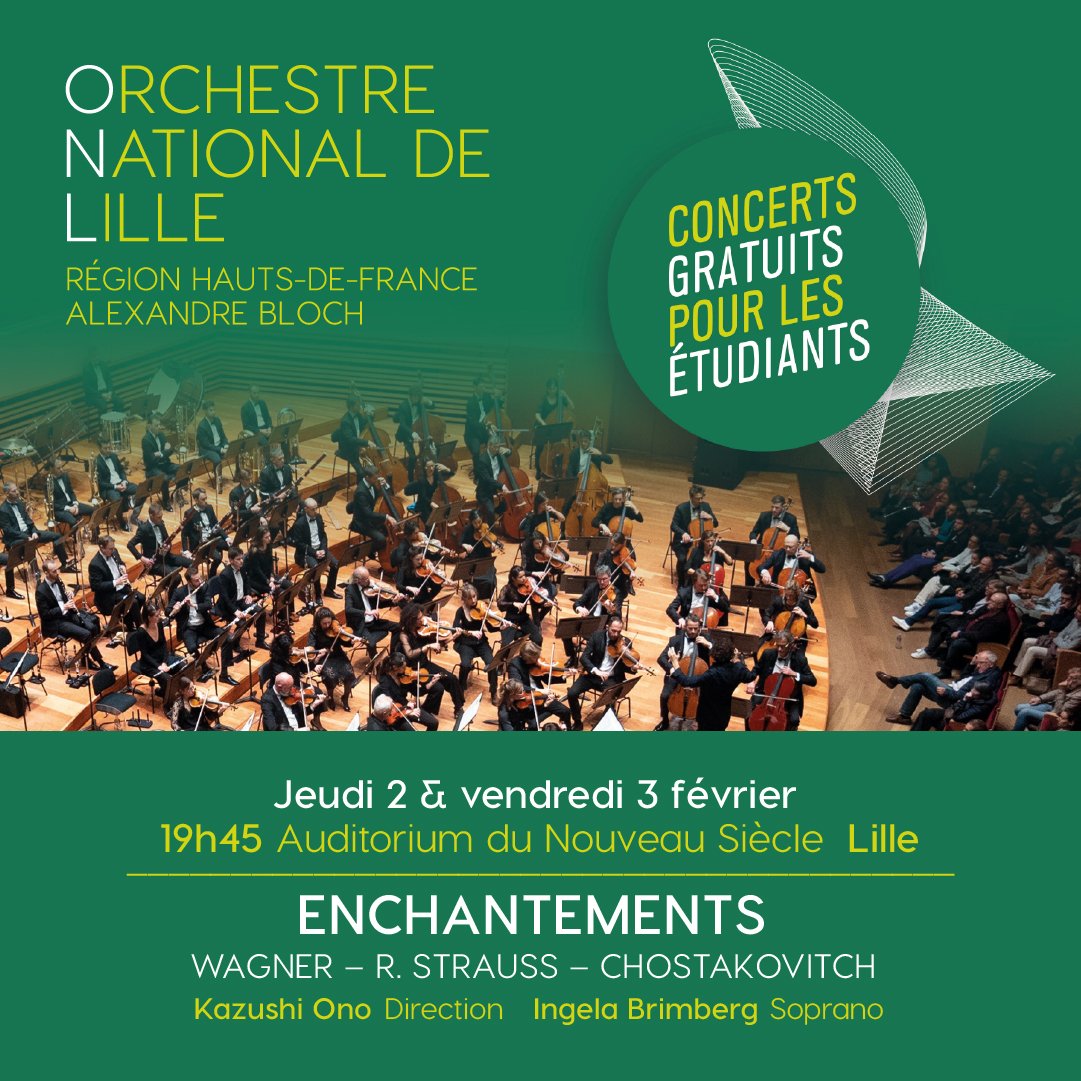 ulrichterrie's tweet photo. Hier soir, représentation à auditorium du Nouveau Siècle de @lillefrance pour écouter "Enchantements" interprété par @onlille autour #AlexandreBloch !
Très belle représentation ! 🗣💽
@univ_lille @FSJPS_Ulille https://t.co/101xVewR0O