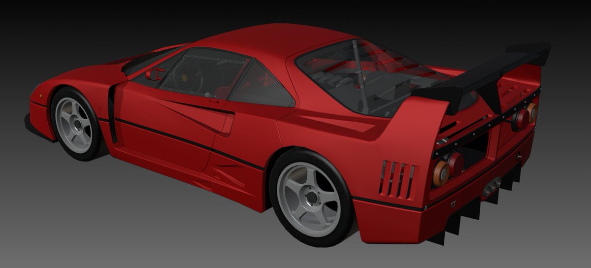 DIVZN2's tweet image. Ferrari F40 Competizione 🏁

#RobloxDev #Roblox3D