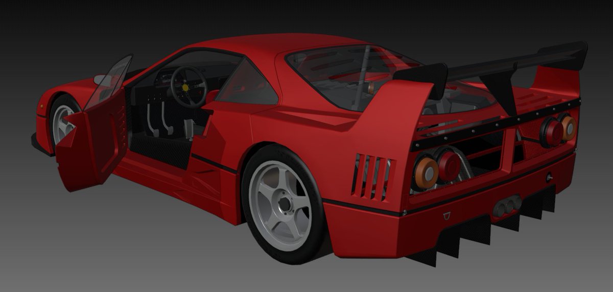 DIVZN2's tweet image. Ferrari F40 Competizione 🏁

#RobloxDev #Roblox3D