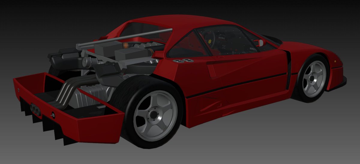 DIVZN2's tweet image. Ferrari F40 Competizione 🏁

#RobloxDev #Roblox3D