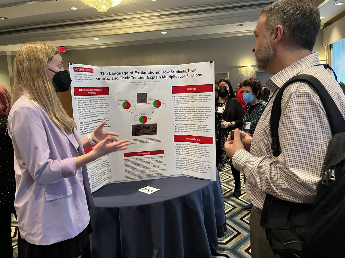 Doctoral students representing our program so well at the <a href="/AMTENews/">AMTE</a> conference!  <a href="/NCStateCED/">NC State College of Education</a> #AMTE2023 <a href="/alejduarte06/">Alex Duarte</a> @kwomack_adams