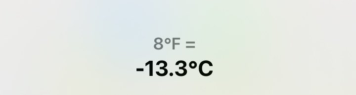 Temperatura en Filadelfia con el factor viento, -13 Grados Centígrados - #sumadre 🥶 🥶 
Yo q soy pata en el suelo