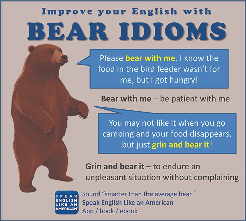 Top story: <a href="/LanguageSuccess/">Speak English Like an American</a>: 'Learning #English doesn't have to be a bear (= very difficult), especially if you know the right #idioms! 🐻 ' , see more tweetedtimes.com/v/16818?s=tnp