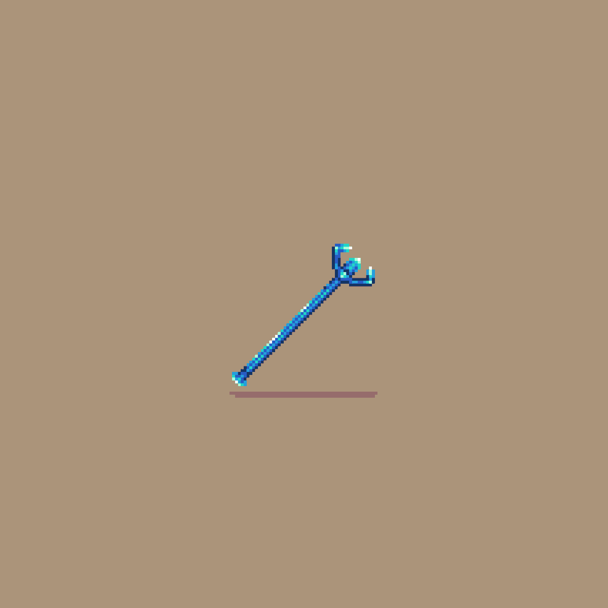 ArtDmtr's tweet photo. Frost staff #pixelart #ibisPaintX #digitalart #ドット絵 https://t.co/xT1llrE2GU