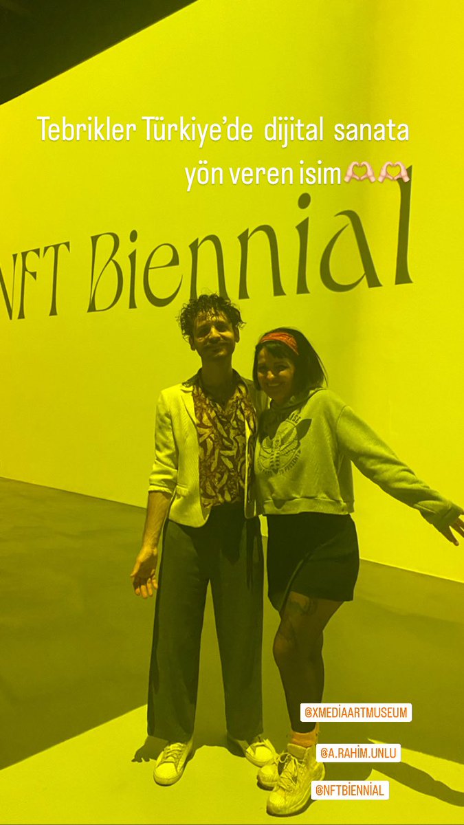 Bugün çok güzel bir deneyim yaşadım. İnsanı büyüleyen bir evrenin içinde dolaştım. Sanat hakikate bizi yaklaştıran tek şey.. sanatçılar ise çok kıymetli. Ellerinize sağlık @esramai2 @rahimunlü <a href="/mert__firat/">Mert FIRAT</a> <a href="/xmediaartmuseum/">xmediaartmuseum</a> <a href="/nftbiennial/">NFT Biennial</a>