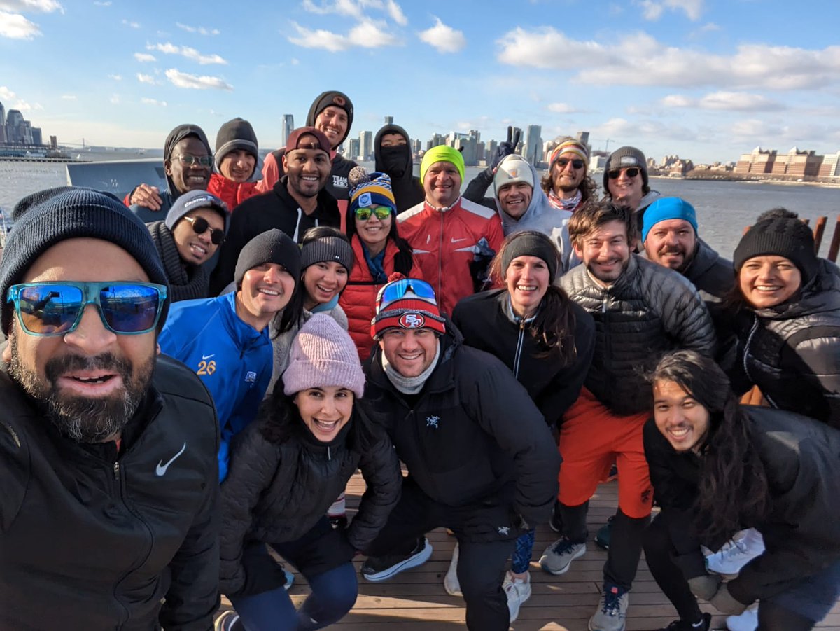 PitchandrunNYC's tweet photo. We beat this weather, y'all! 💪🏾
cc @VCBrags 👏

24 runners >> 22F
[MathCred: @nihalmehta]

Welcome back into the lineup @ArianneCPerry ♥️

5x Club @yasinah54595906 🤛🏽

#PitchandWalk launched 🙏🏻 @zehranaqvi

LFG 🚀🚀🚀🏃‍♀️🏃‍♀️🏃‍♀️ https://t.co/lsouQD0bvy