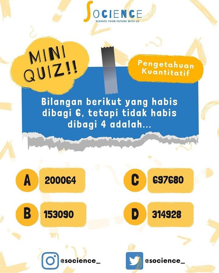 socience_'s tweet photo. @sbmptnfess Menurut mimin sih harus nekat tp berstrategi yah😏. Coba pemanasan otak dulu bisa gak nih haha https://t.co/wTVwJ4ZEgD
