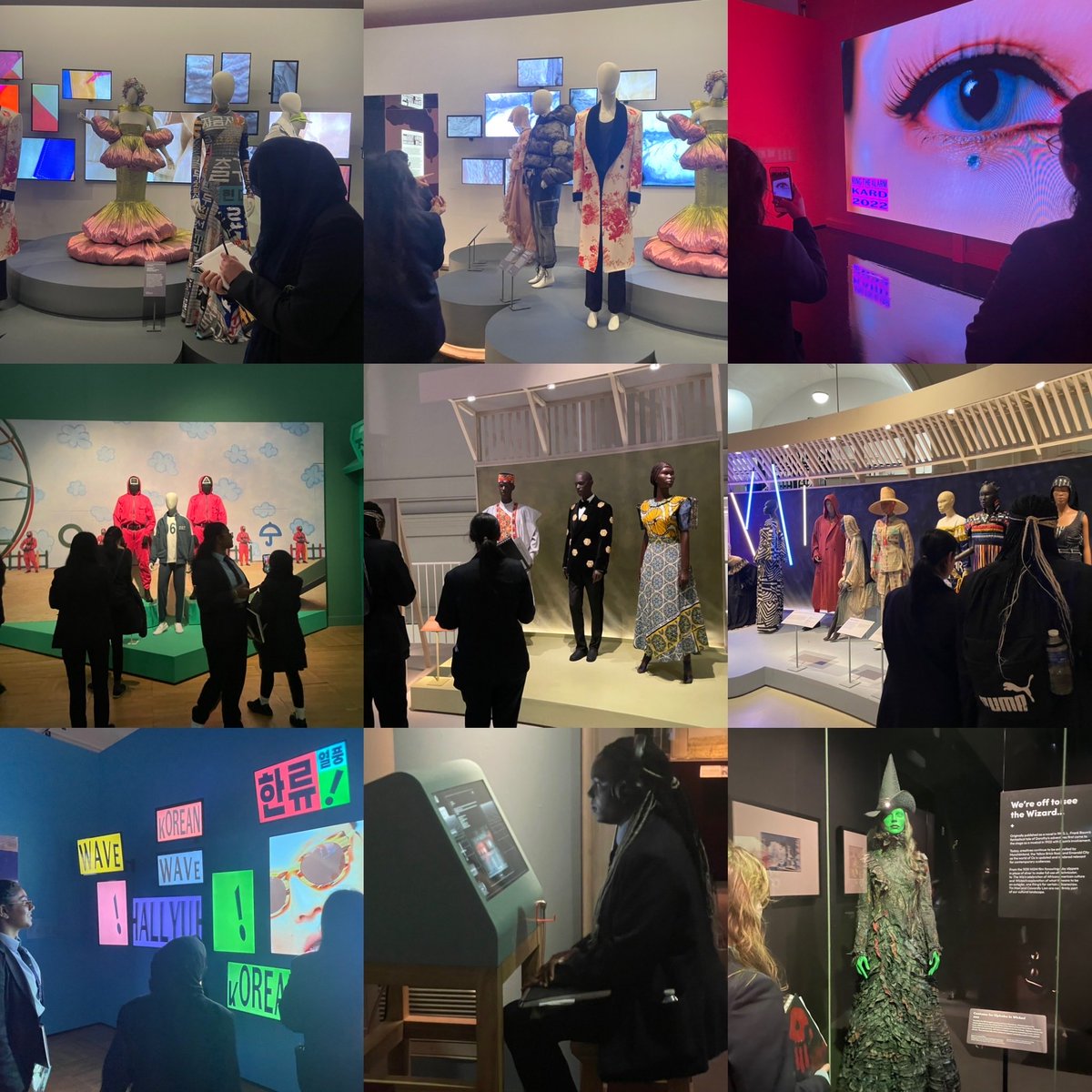 Yr11👑Textiles explore ⁦@V_and_A⁩ for their exam.theme #lock Outstanding observations/behaviour - students immersed in every area #hallyuthekoreanwave #africafashion #friendshipexcellenceopportunity Thank you students, Mrs T ⁦@V_and_A⁩ for a purposeful,enjoyable day✨