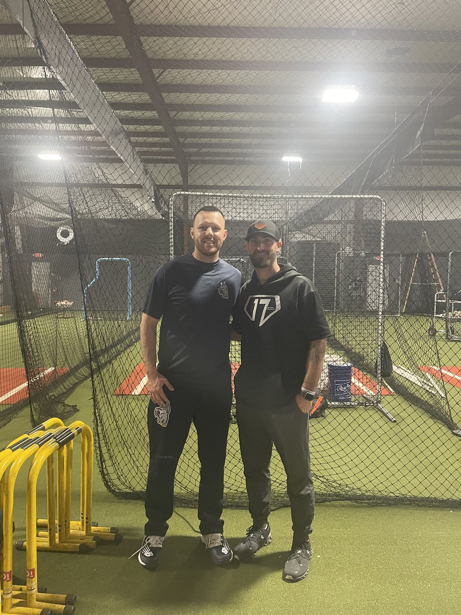 CoachBailey45's tweet photo. A big thank you to my former teammate @JohnNester17 for letting us stop in and use your facilities to hit before opening day tomorrow. 

John caught at Clemson , drafted by the A’s, and spent time with the Padres as a catching coordinator. https://t.co/rTAG4YVfuQ