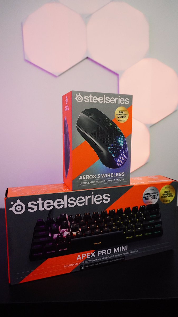 🚨 COMMUNITY GIVEAWAY! 🚨

say goodbye to your duo and win a new duo with the Aerox 3 Wireless &amp; Apex Mini Pro keyboard 👀

- ANZ ONLY (sorry 🥺)
- RT &amp; LIKE
- this mouse got me to plat ez 😂

thank you to <a href="/SteelSeriesANZ/">SteelSeriesANZ</a> for sponsoring the giveaway! legends 🥰

ends: 8th feb 🫰🏻