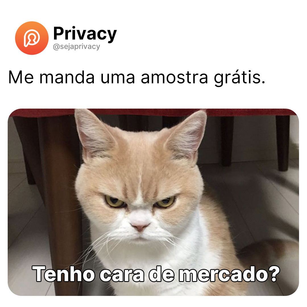 Privacy on X: Manda amostra grátis de conteúdo?