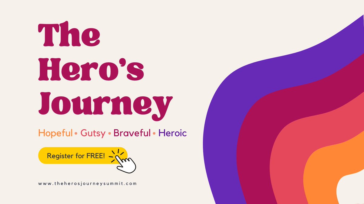 40 Speakers, 5 Days, Totally FREE. The Hero’s Journey Summit Feb. 15-19, 2023 🙌
theherosjourneysummit.com