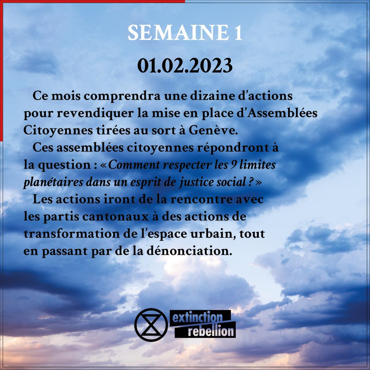 La campagne XR Genève AC est lancée ✊️