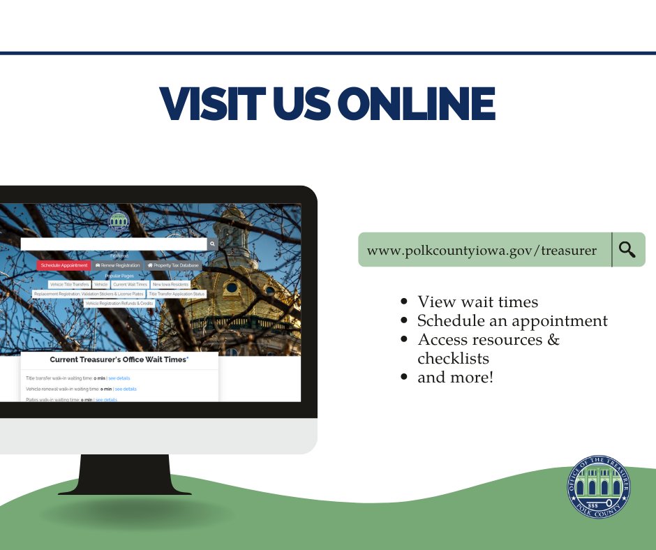 Polk County Treasurer (IA) on Twitter "Planning a visit to the Polk