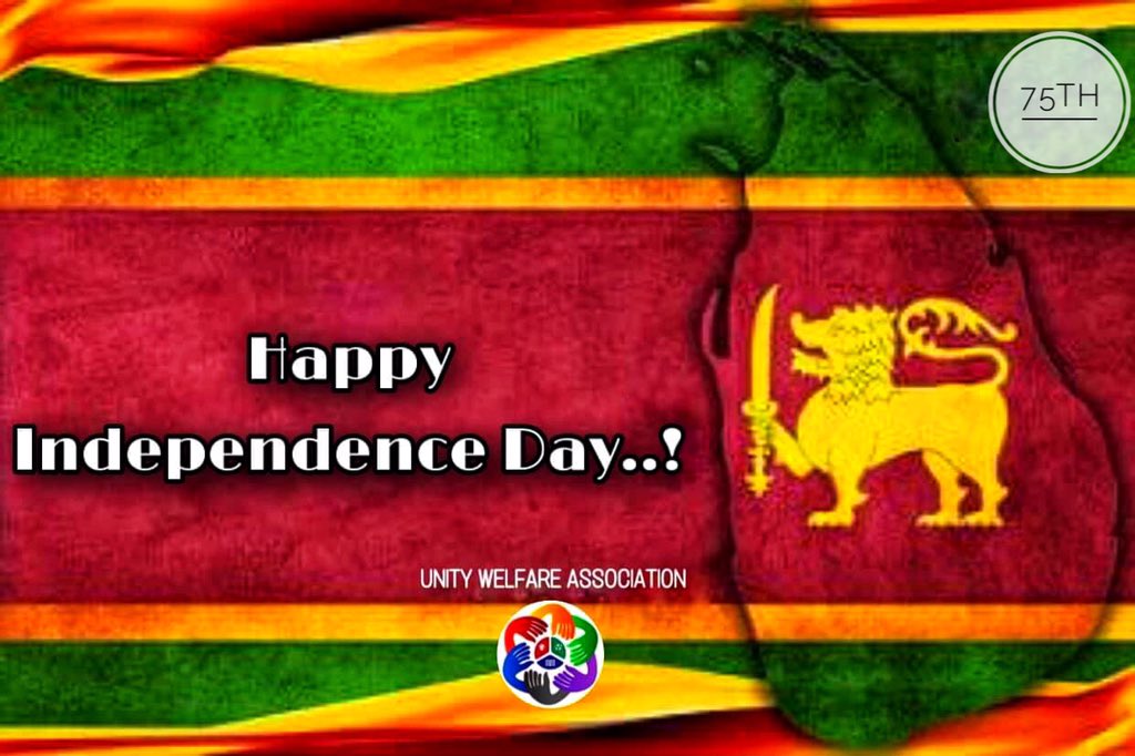 UNITY_W_A_SL's tweet photo. 75th Happy Independence Day 🇱🇰 https://t.co/dj0bpbuOlu