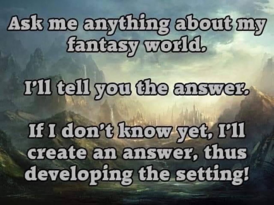 Let's do this. Don and I both have worlds of our own so you can ask <a href="/damn_it_don/">Don Armstrong</a> about Prisma or me about Ginoah.