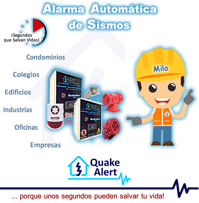 QuakeAlertGT's tweet photo. **ALARMA AUTOMATICA DE SISMOS**
+Activa Sirenas
+Configuración de Simulacros
+Notificación por email de activación
+Tecnología IoT para conectarse con otros dispositivos (abrir puertas y encender luces de emergencia)

Nos ayudas con un Retweet?

#Simulacro3F #sismogt #TemblorGT https://t.co/DqjsSPXvzL
