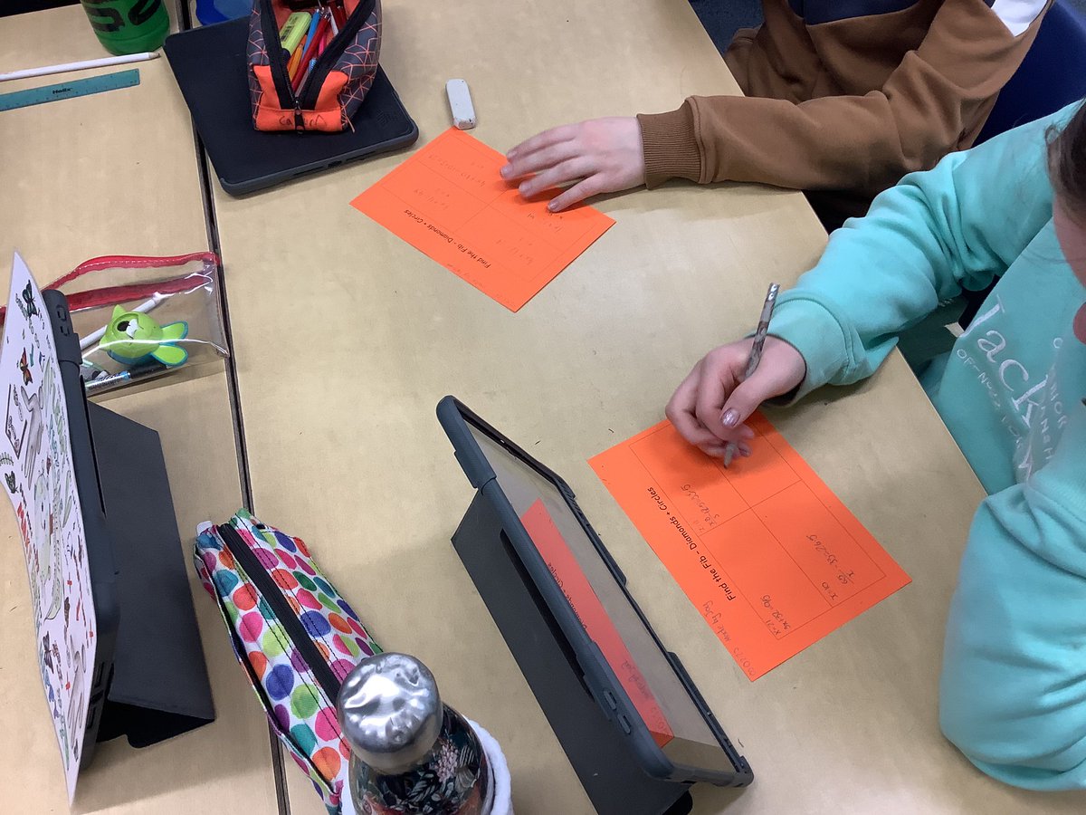 DeanburnPS_P3's tweet photo. Creating our own ‘Find the Fib’ for a peer to solve, focusing on accuracy and ensuring we double check our calculations before sharing them! So nice to see the confidence and enjoyment pupils are experiencing with algebra! #numeracy #algebra #equations #workitout #findthefib https://t.co/Yff2TnjGv0
