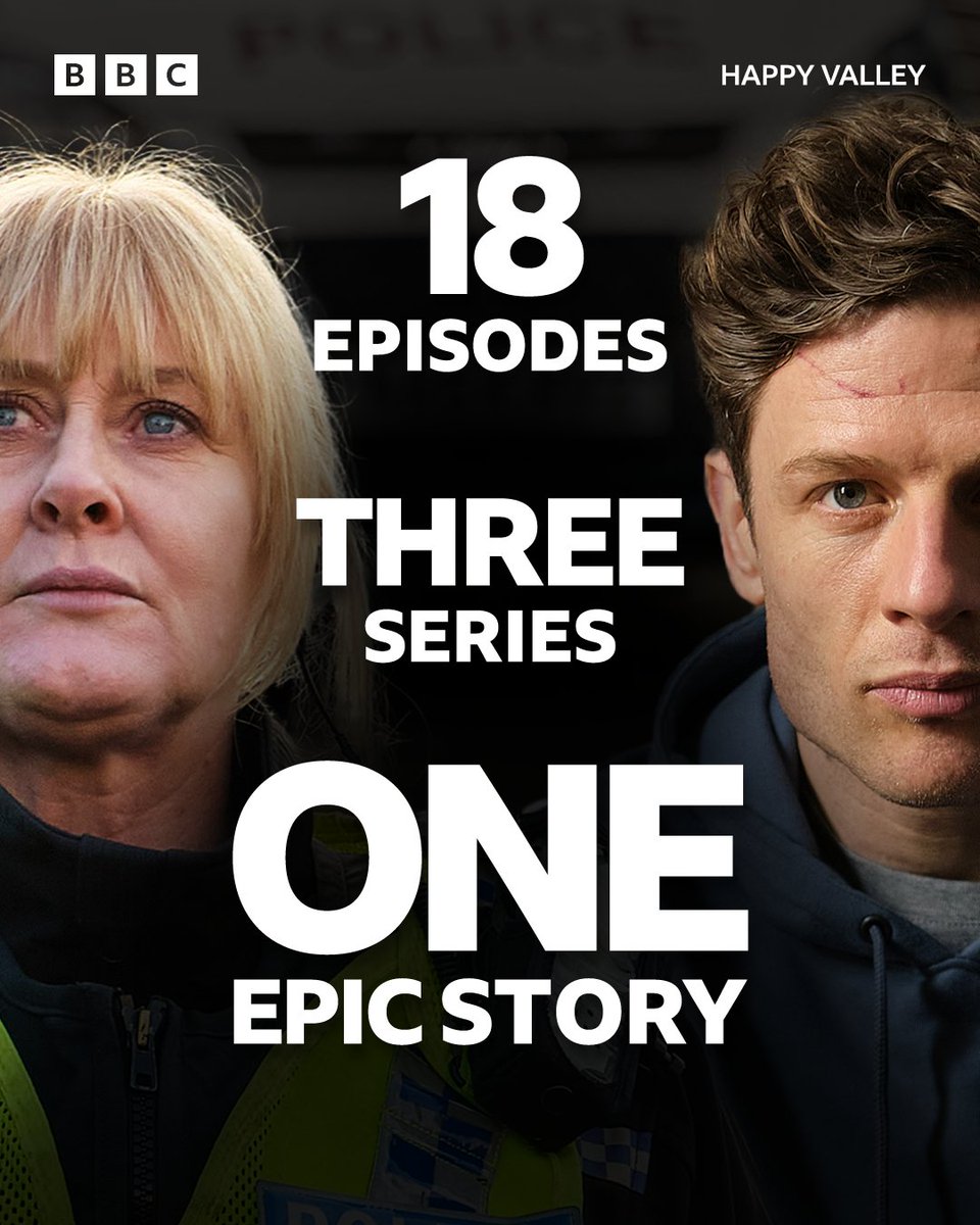 Catherine Cawood's story has captivated the nation for the last nine years, and after a gripping finale, #HappyValley has come to an end. The series has shocked us, made us cry, made us laugh and is one we'll never forget ❤️ #iPlayer