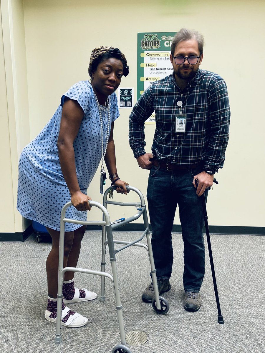 100 days at the Creek with a vintage  @KoachGreen and @JakeMRobbins! 👵🏾👴🏼@MCJHGators #maydeforthis